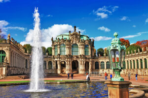 Dresdener Zwinger bei Sonneschein